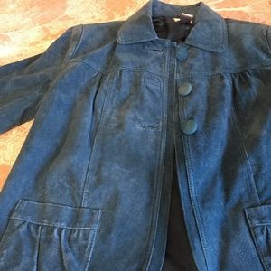 Chico's Teal Suede Jacket